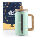34 oz Mint Green Borosilicate Glass French Press E8370