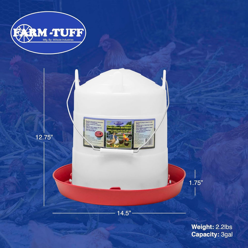 3 Gallon Plastic Poultry Waterer N856755