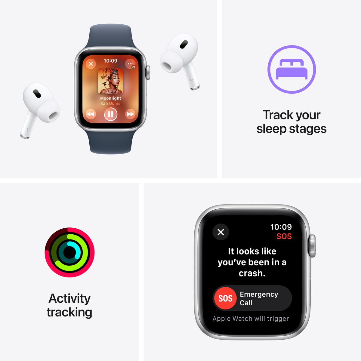GPS + Cellular 40mm Starlight Aluminum Smartwatch E1843