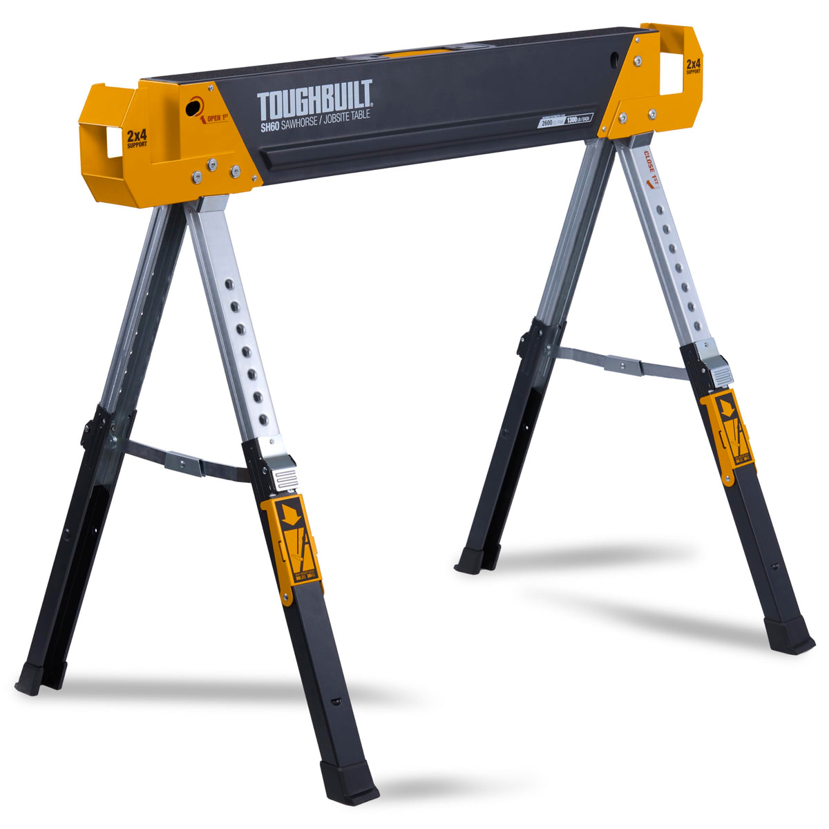 Adjustable Height Sawhorse & Jobsite Table E4062
