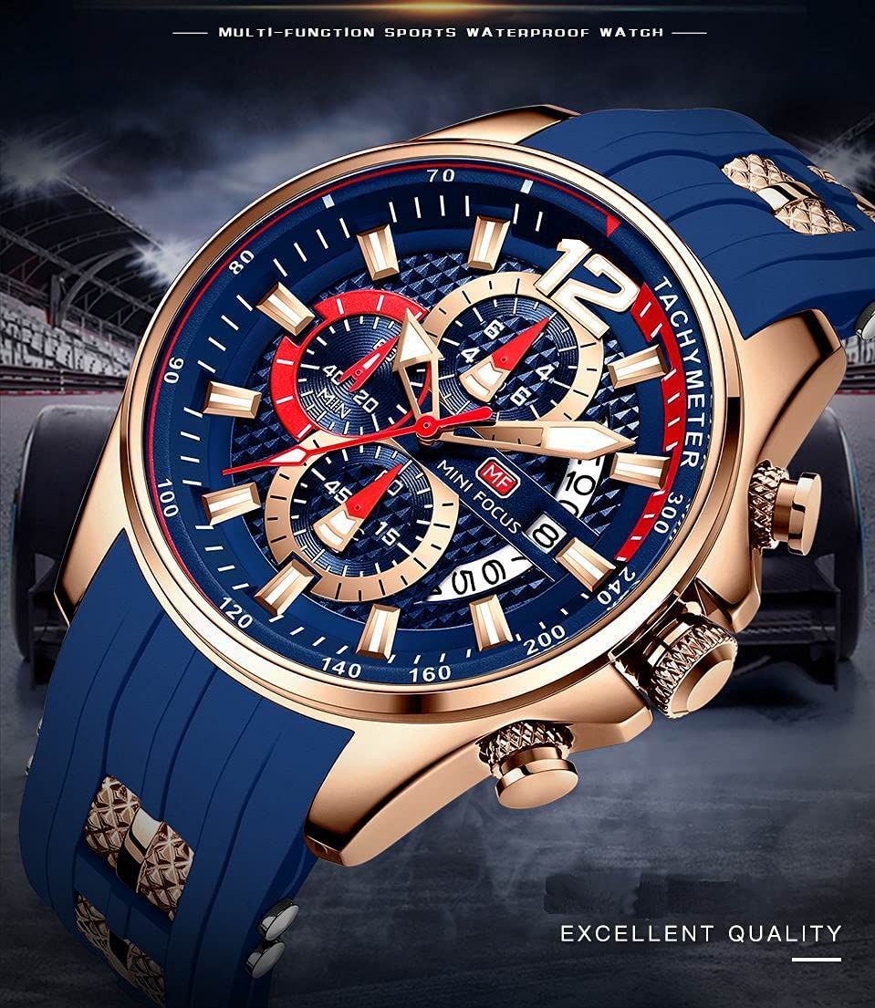 Men's Chronograph Waterproof Analog Quartz Watch X418