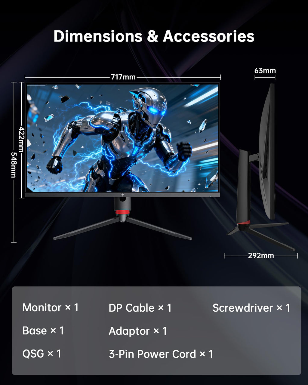 32 Inch 4K 165Hz UHD Fast IPS Gaming Monitor Z685