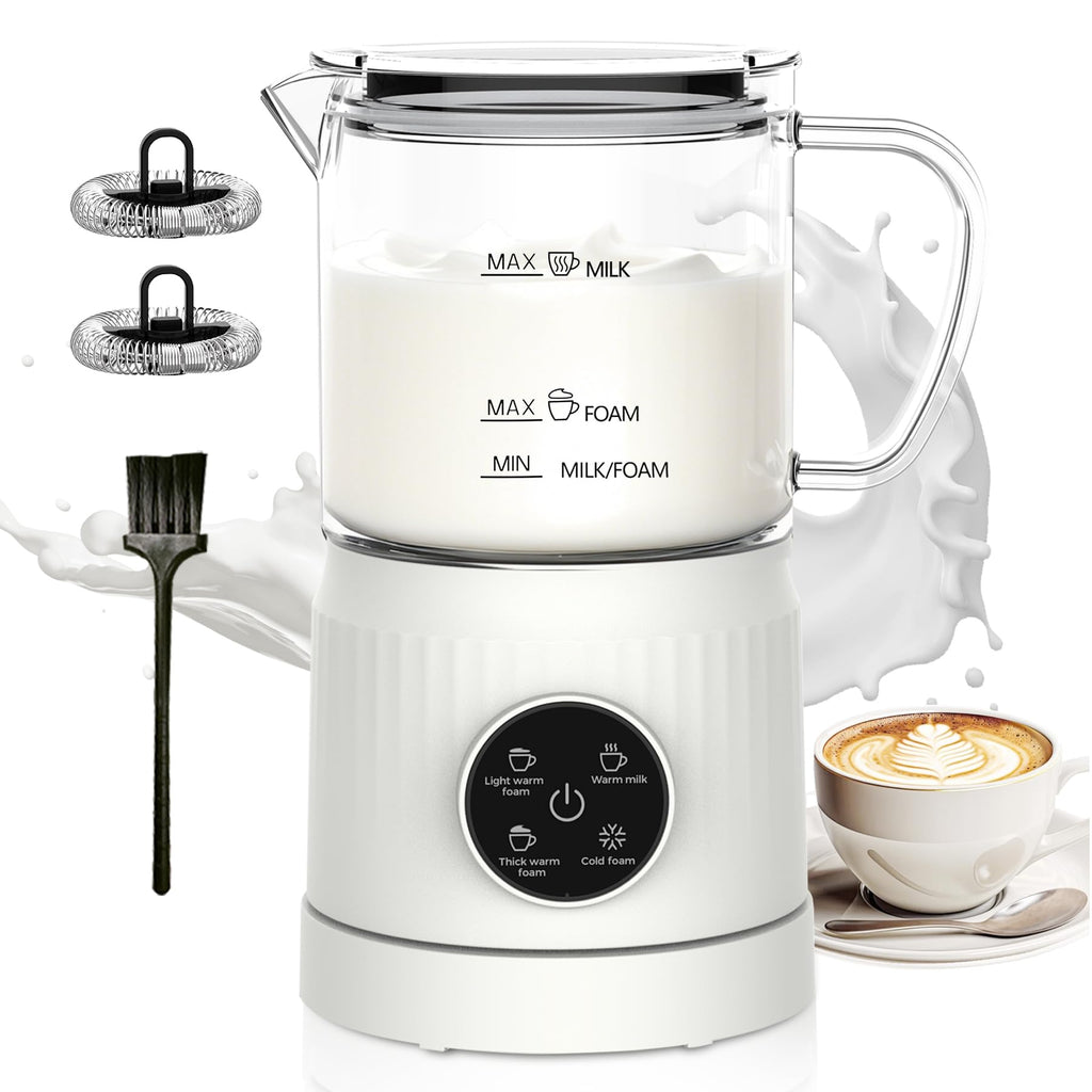 4-in-1 Electric Milk Frother and Steamer 13.52oz E638278