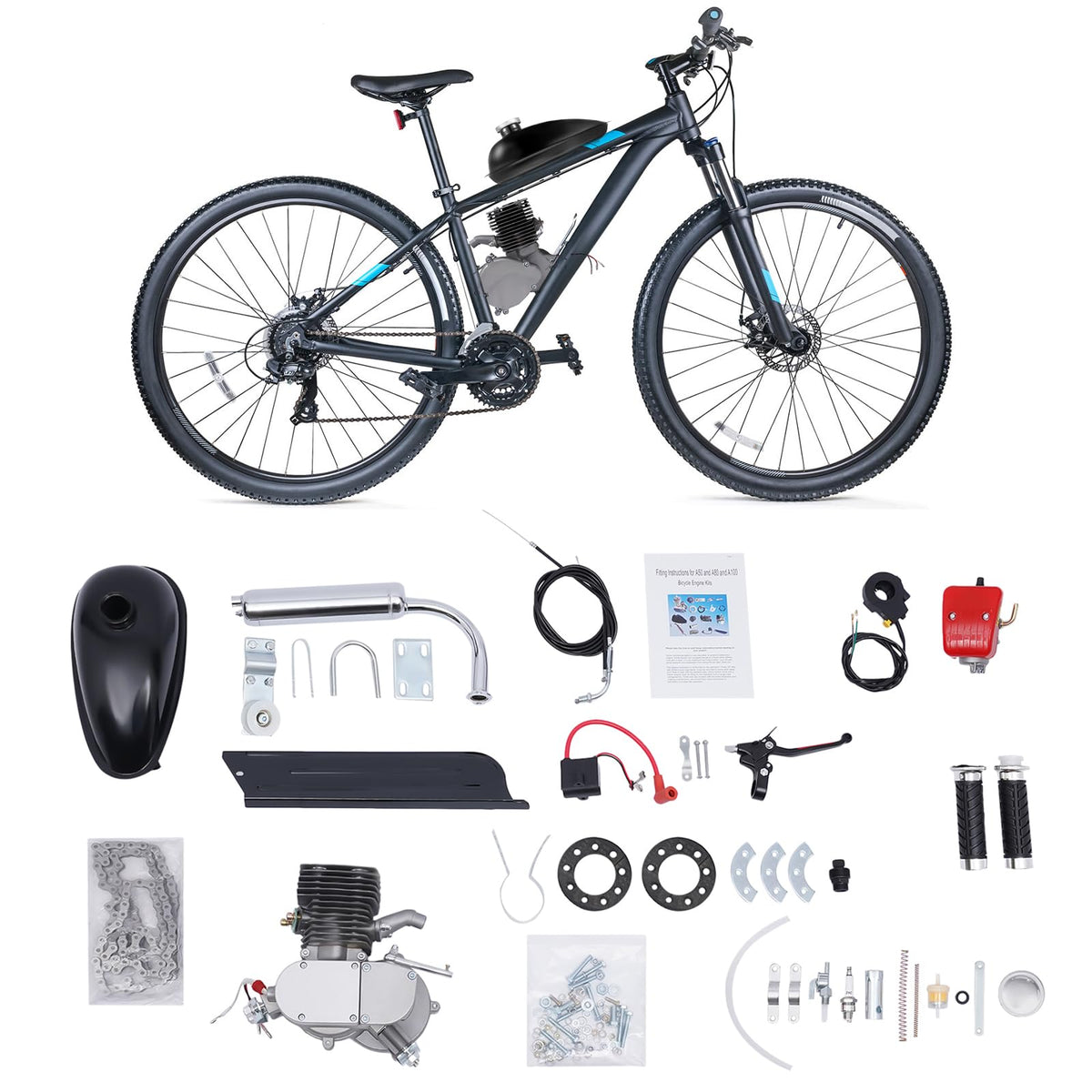 2 Stroke 100CC Bicycle Engine Kit Y21876