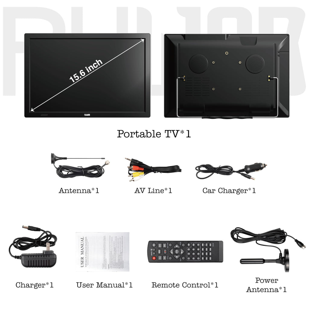 15.6" Portable Digital TV with ATSC Tuner O58133