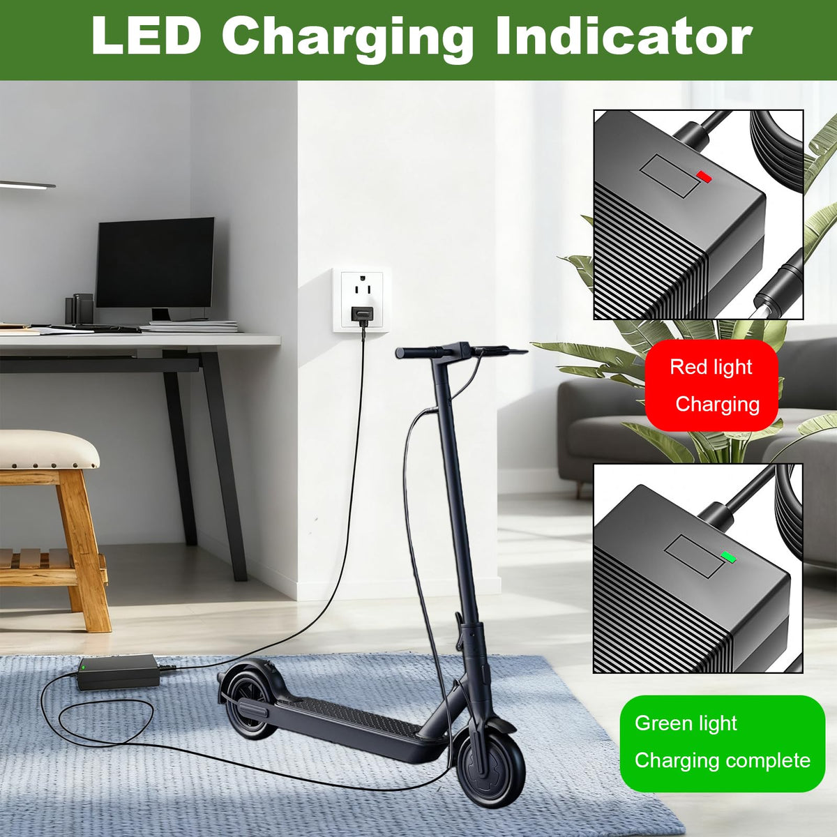 42V 2A Battery Charger Power Adapter Cord W755289