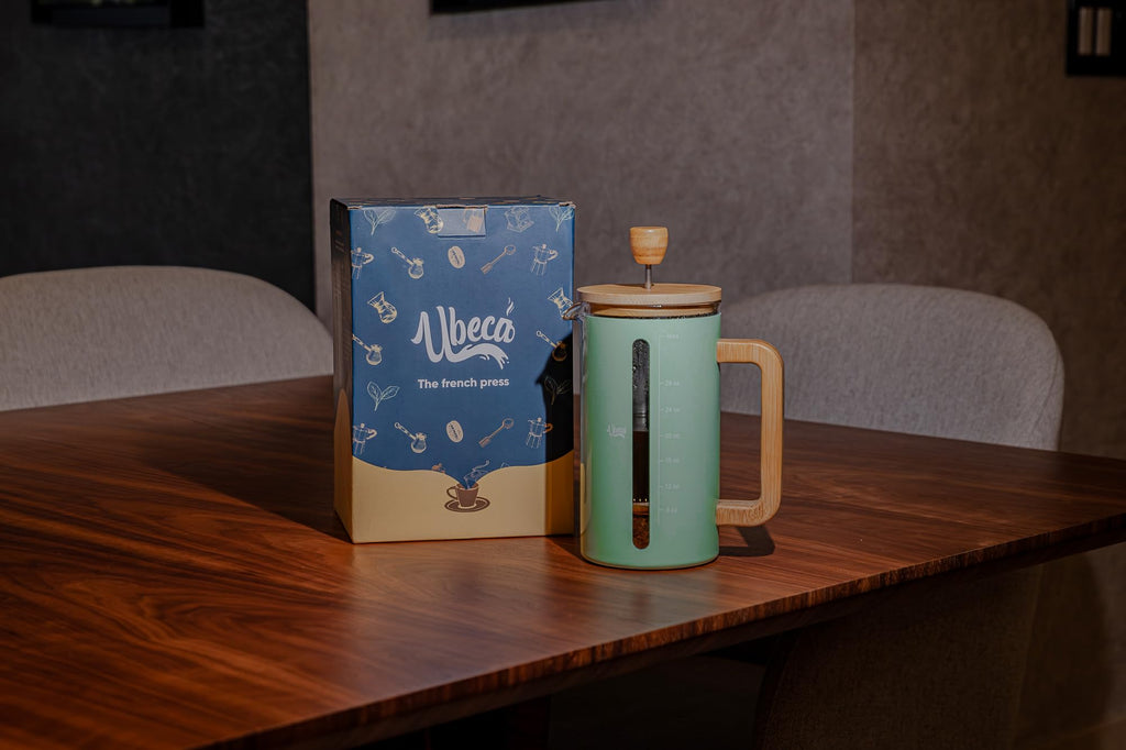 34 oz Mint Green Borosilicate Glass French Press E8370