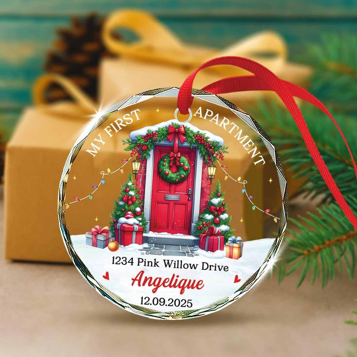 Glass Ornament Christmas 2026 I160