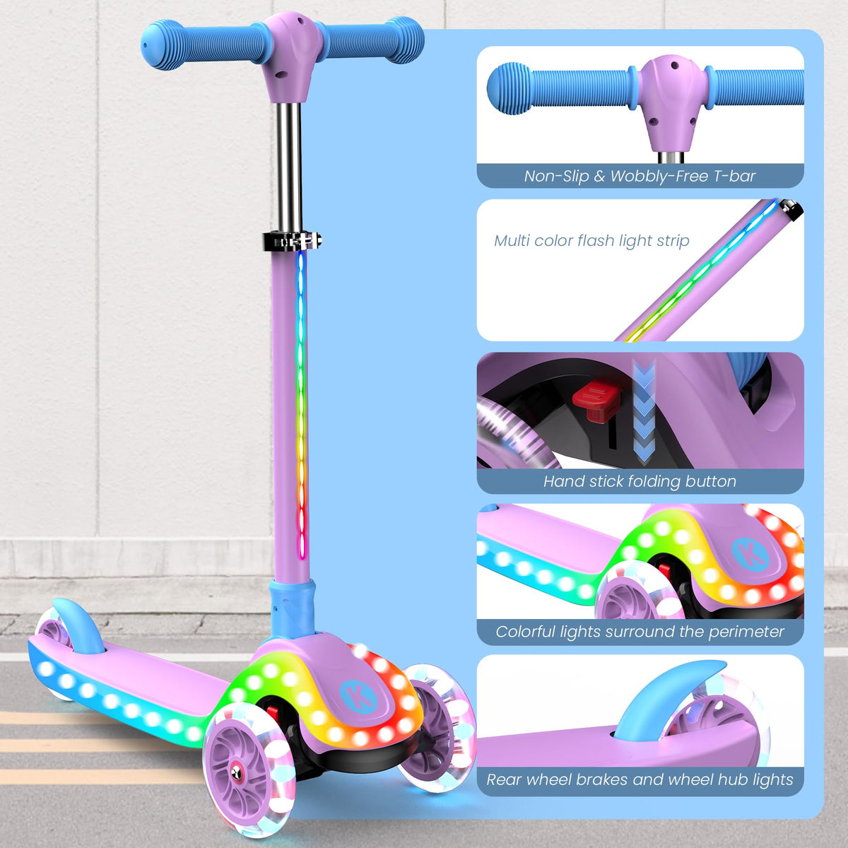 3 Wheel Foldable Kids Scooter S253762