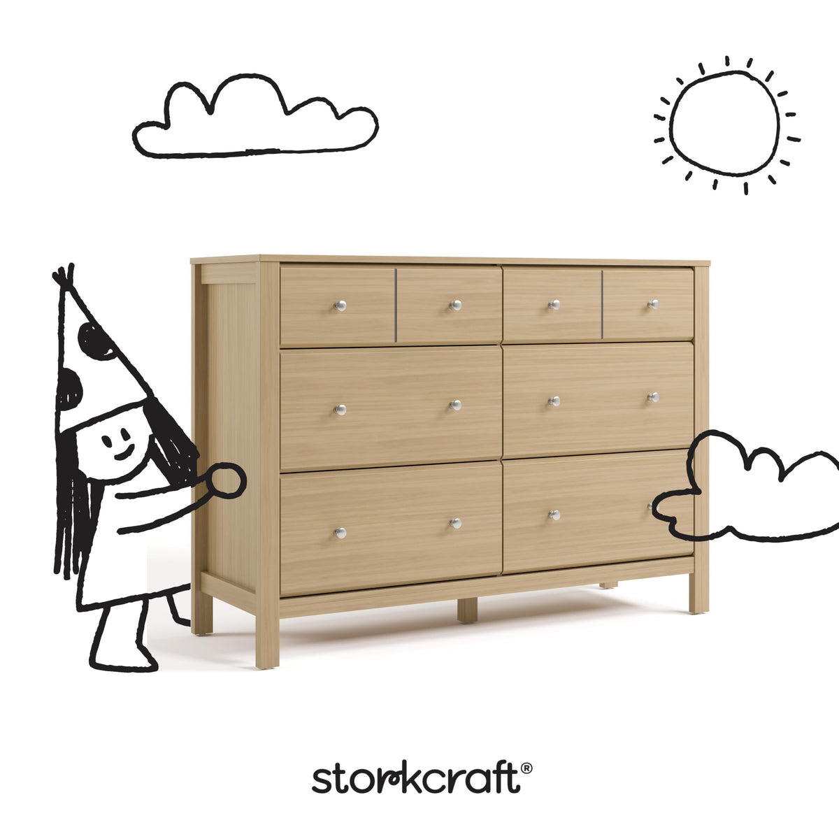6 Drawer Dresser J7395