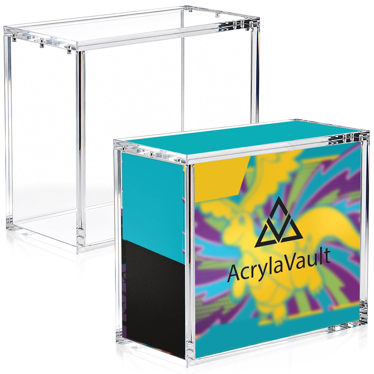 Ultra Clear Acrylic Magnetic Lid Card Storage Display Case C182