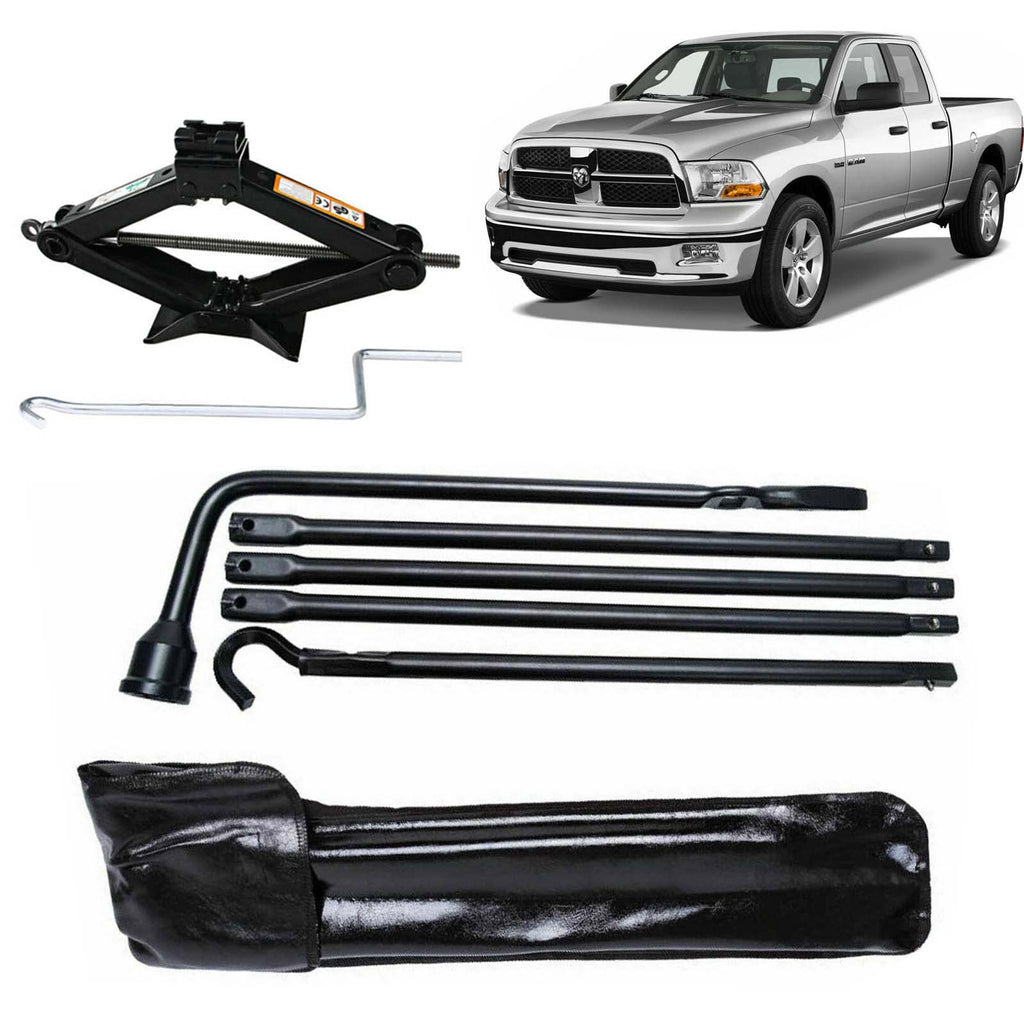 Spare Tire Lug Wrench Tool and 2 Ton Scissor Jack Q442