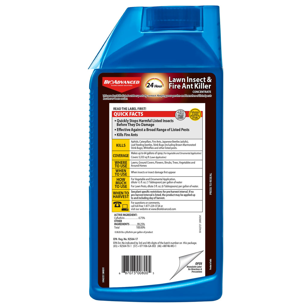 24 Hour Lawn Insect & Fire Ant Killer Concentrate 32 oz M610