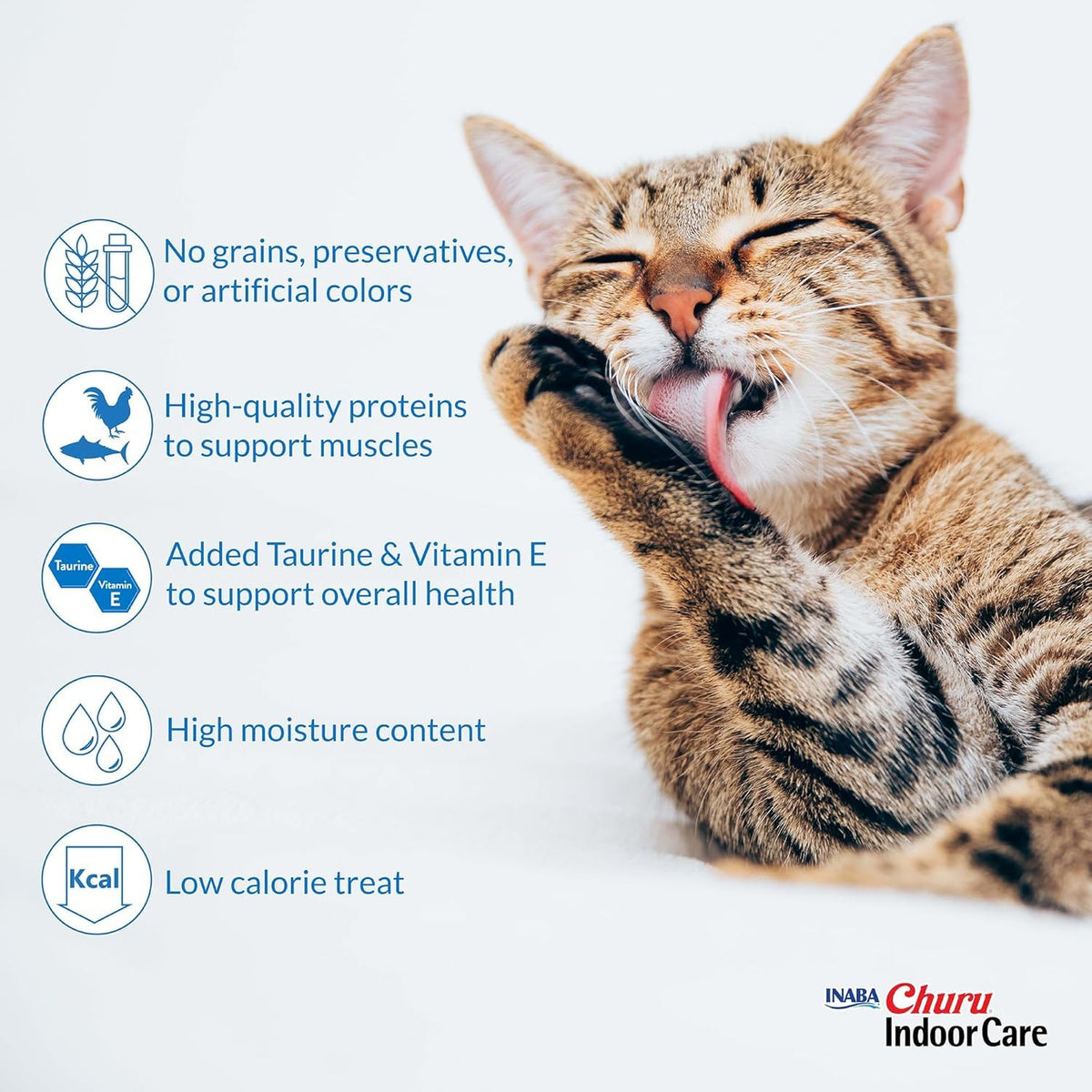 Creamy Lickable Purée Cat Treat with Taurine & Vitamin E, 0.5 oz, 4 Tubes P74978