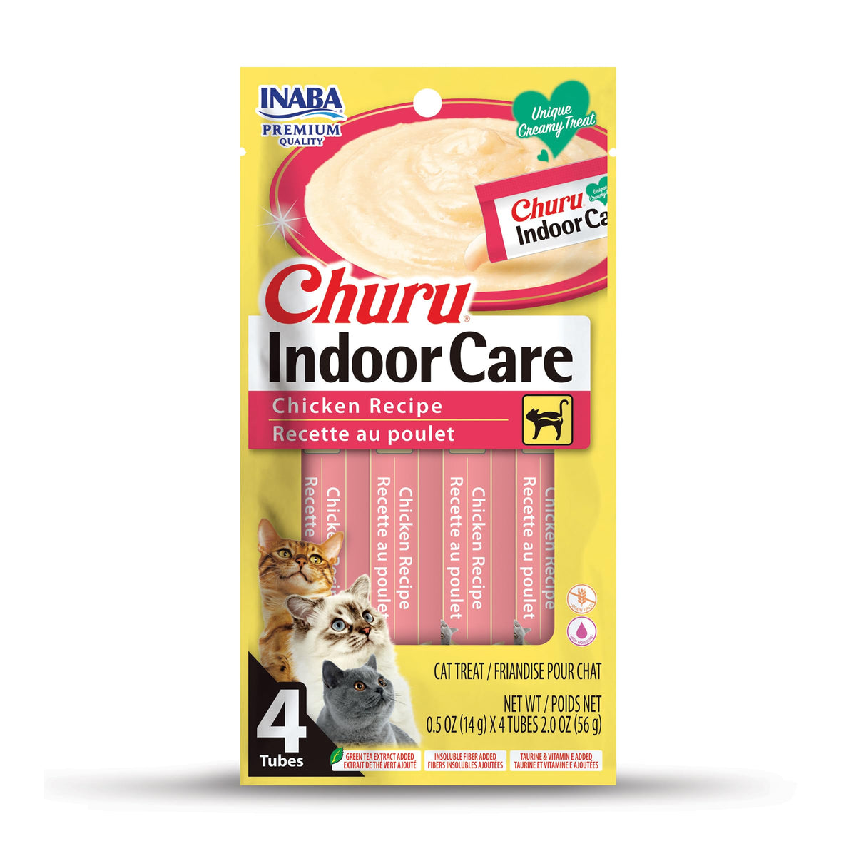 Creamy Lickable Purée Cat Treat with Taurine & Vitamin E, 0.5 oz, 4 Tubes P74978