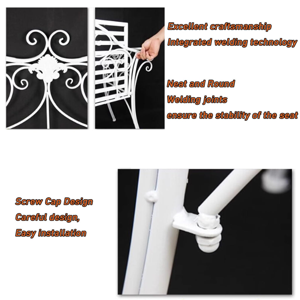 2-Seat Metal Outdoor Bench R131