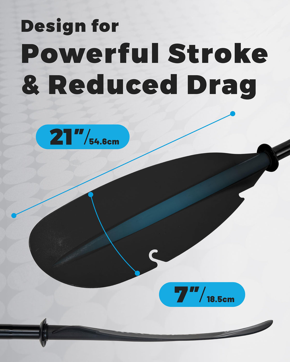 Adjustable Aluminum Kayak Paddle with Drip Rings O906938