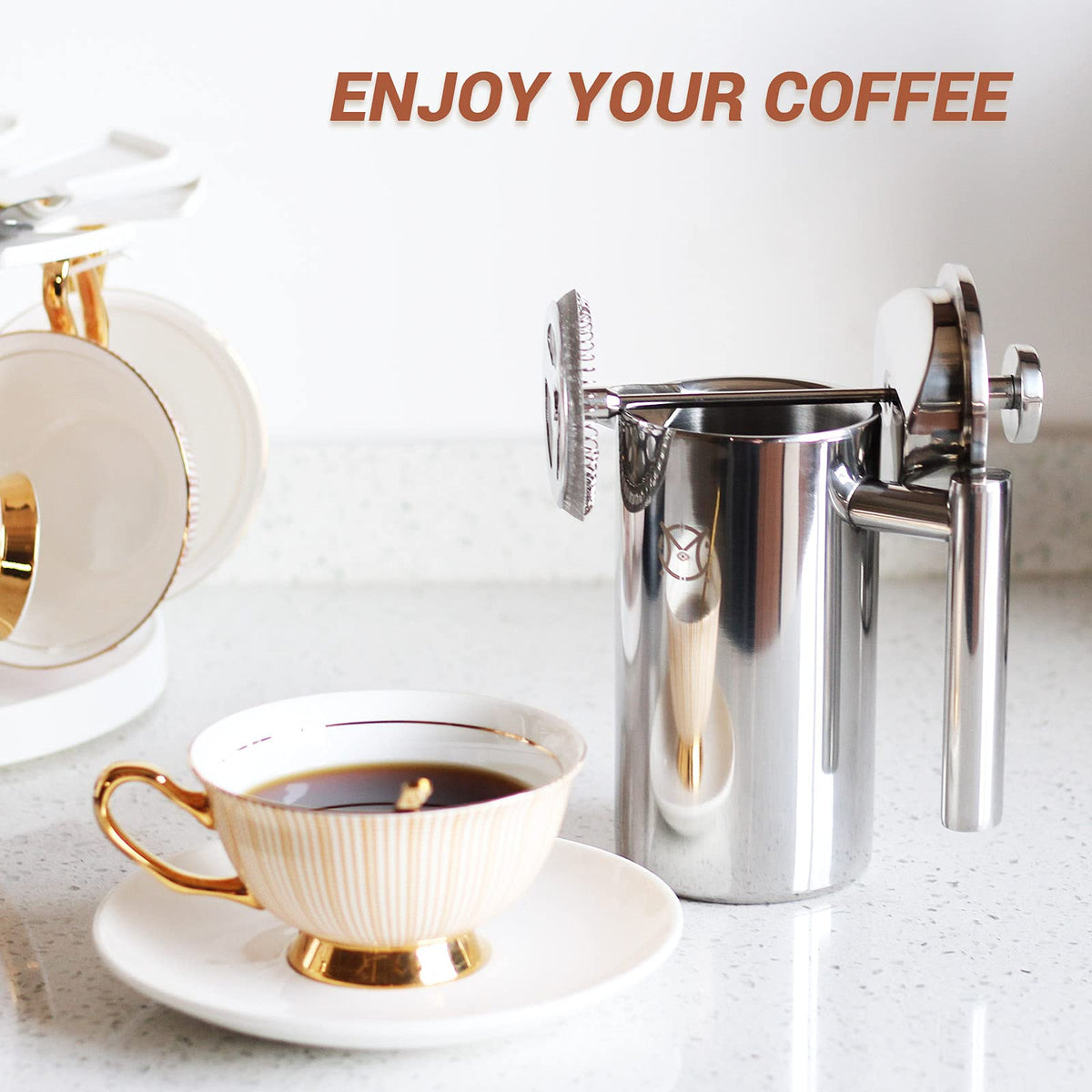 Single Serve Stainless Steel Thermal French Press M243