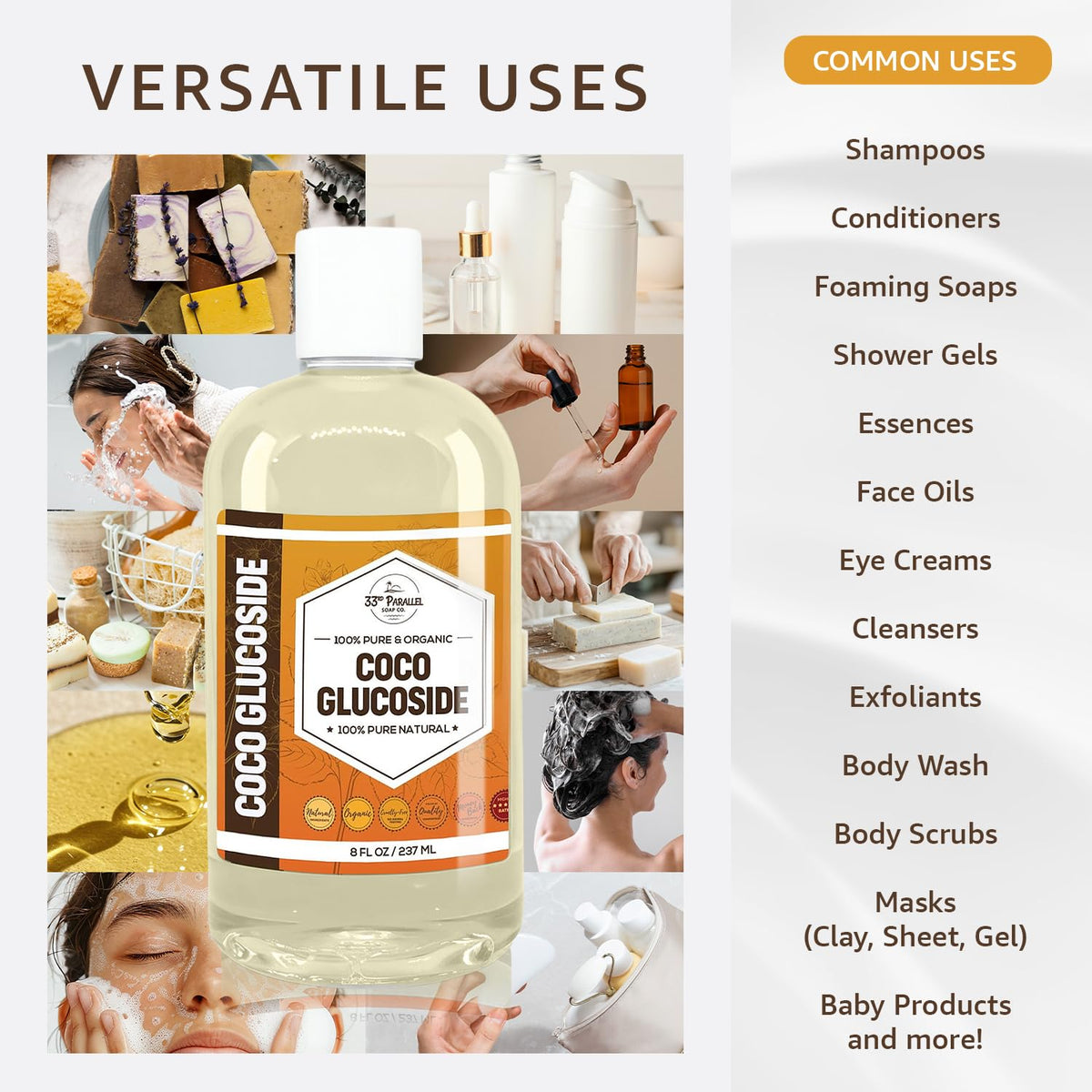 Coco Glucoside Surfactant 16 oz L56291