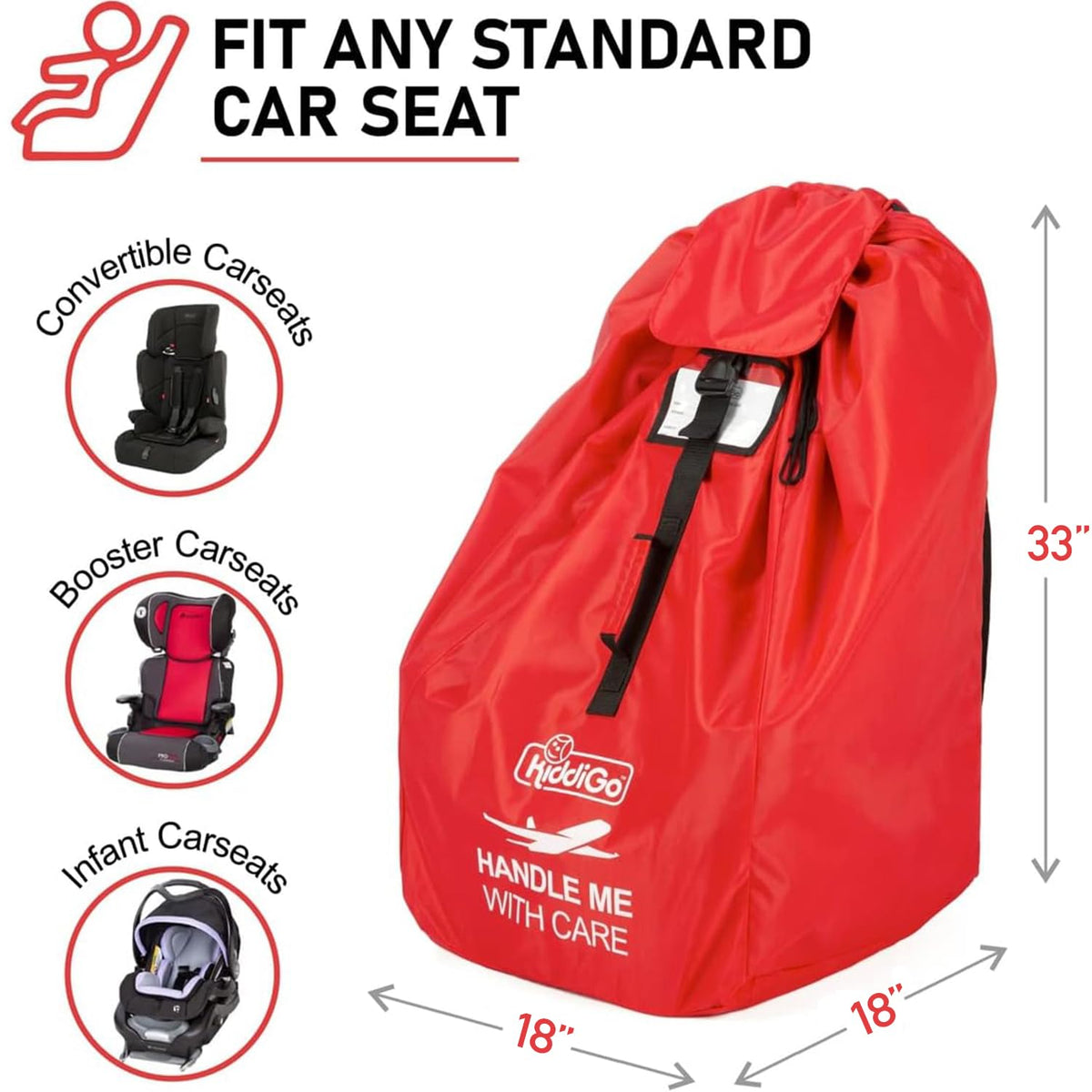 Red Car Seat Travel Bag H8141
