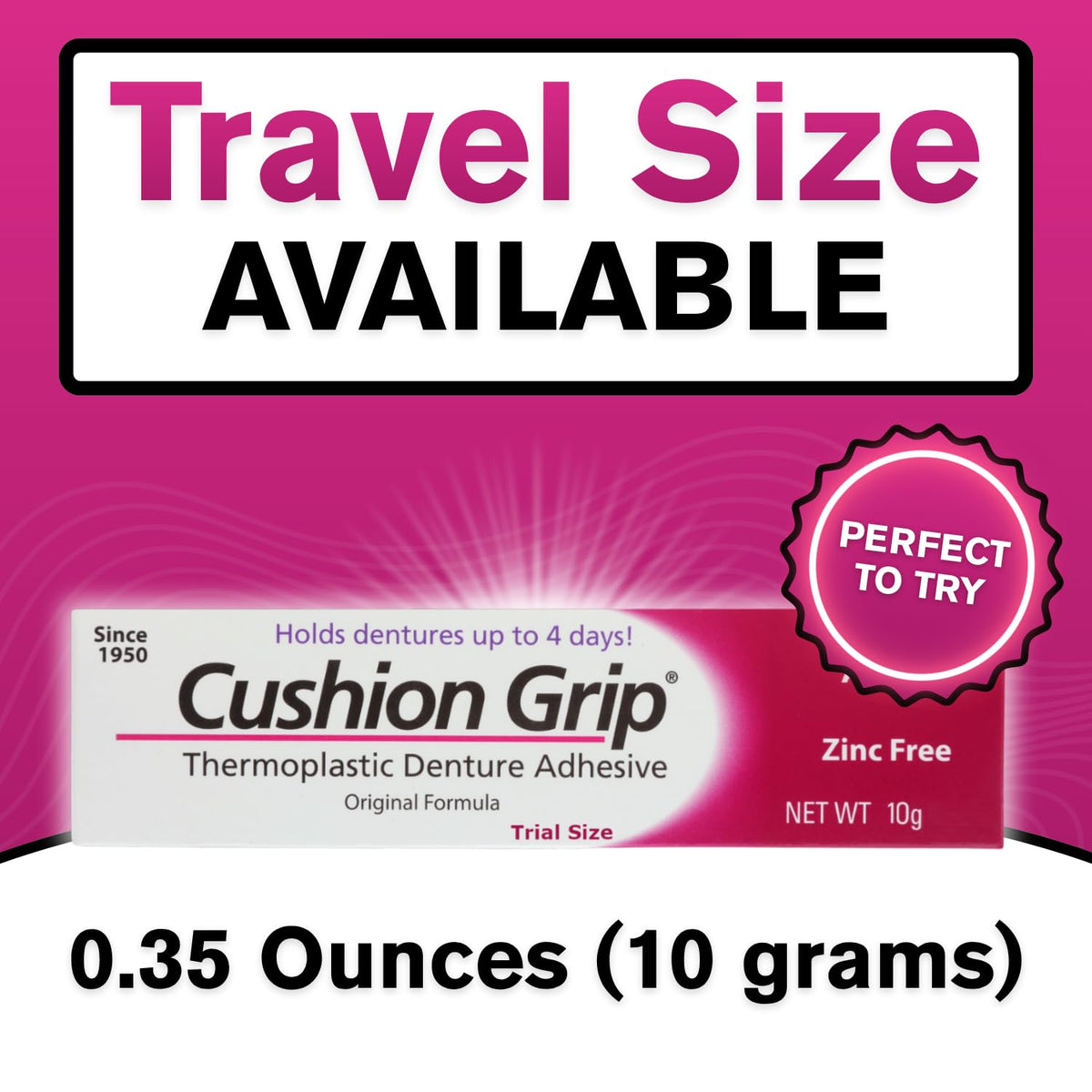 0.35 oz Thermoplastic Denture Adhesive C833548