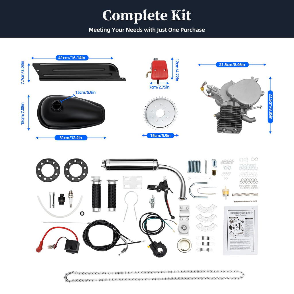 2-Stroke 100cc Bicycle Engine Kit J424
