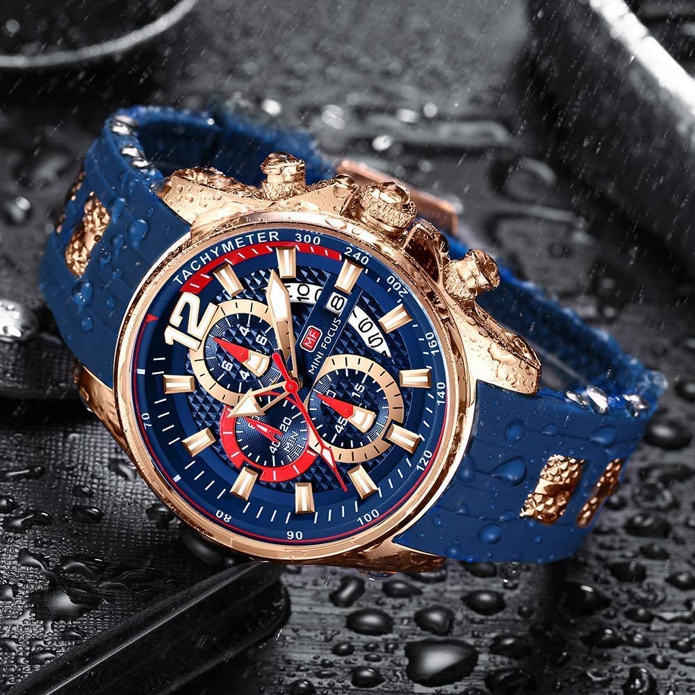 Men's Chronograph Waterproof Analog Quartz Watch X418