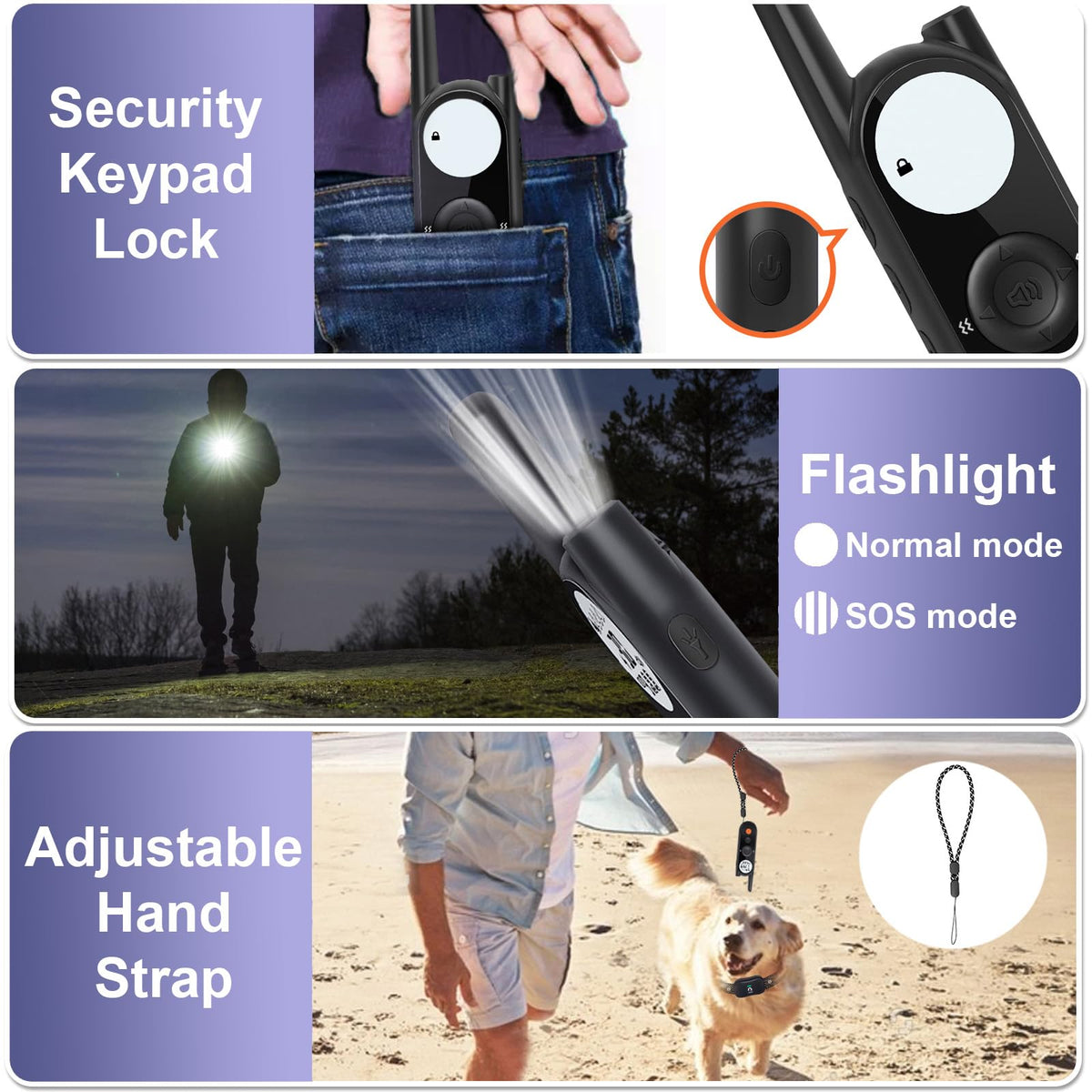 Wireless Dog Fence for 2 Dogs with Waterproof Collar V8399