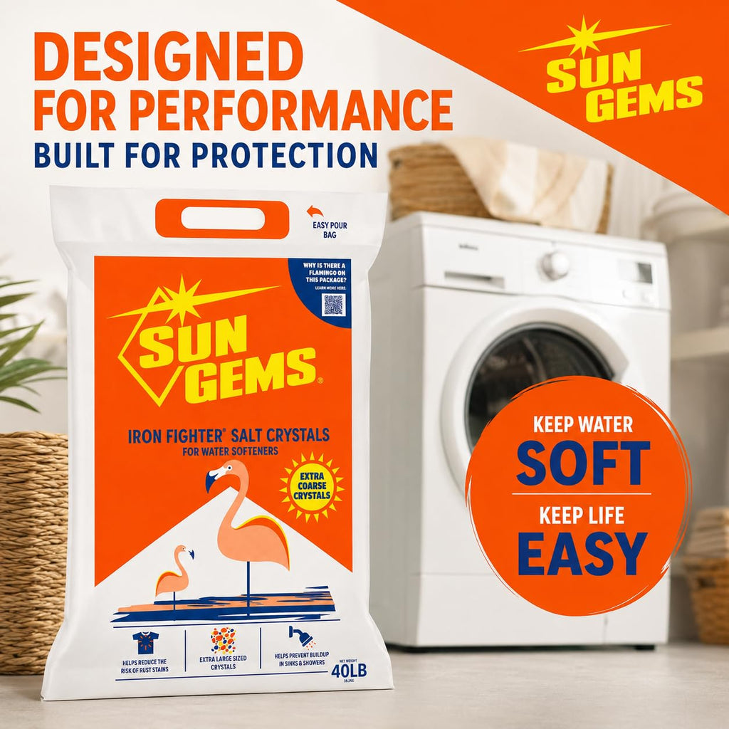 Water Softener Salt Crystals 40 lb Extra Coarse K6026