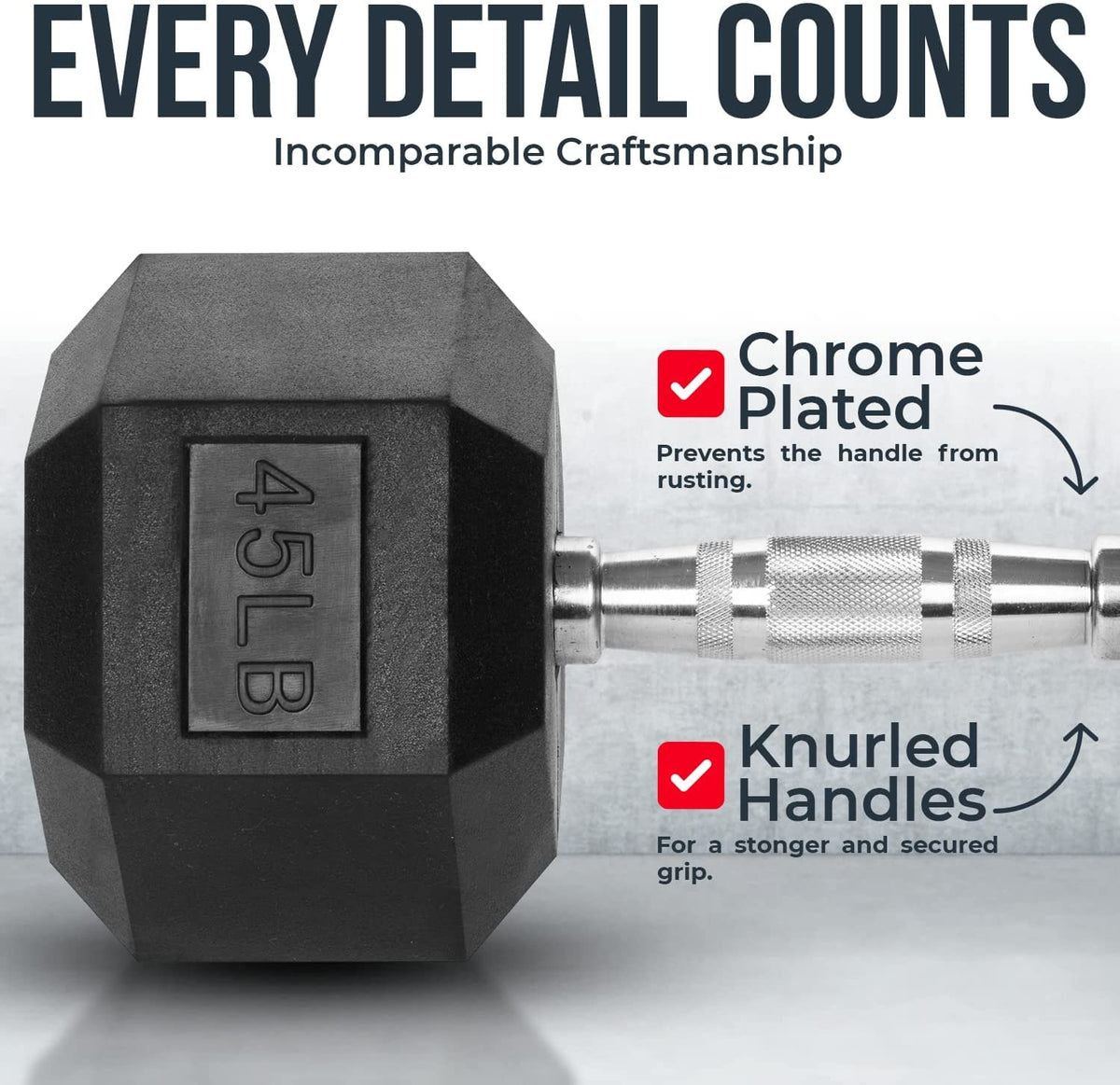 PVC Coated Hex Dumbbells Q863