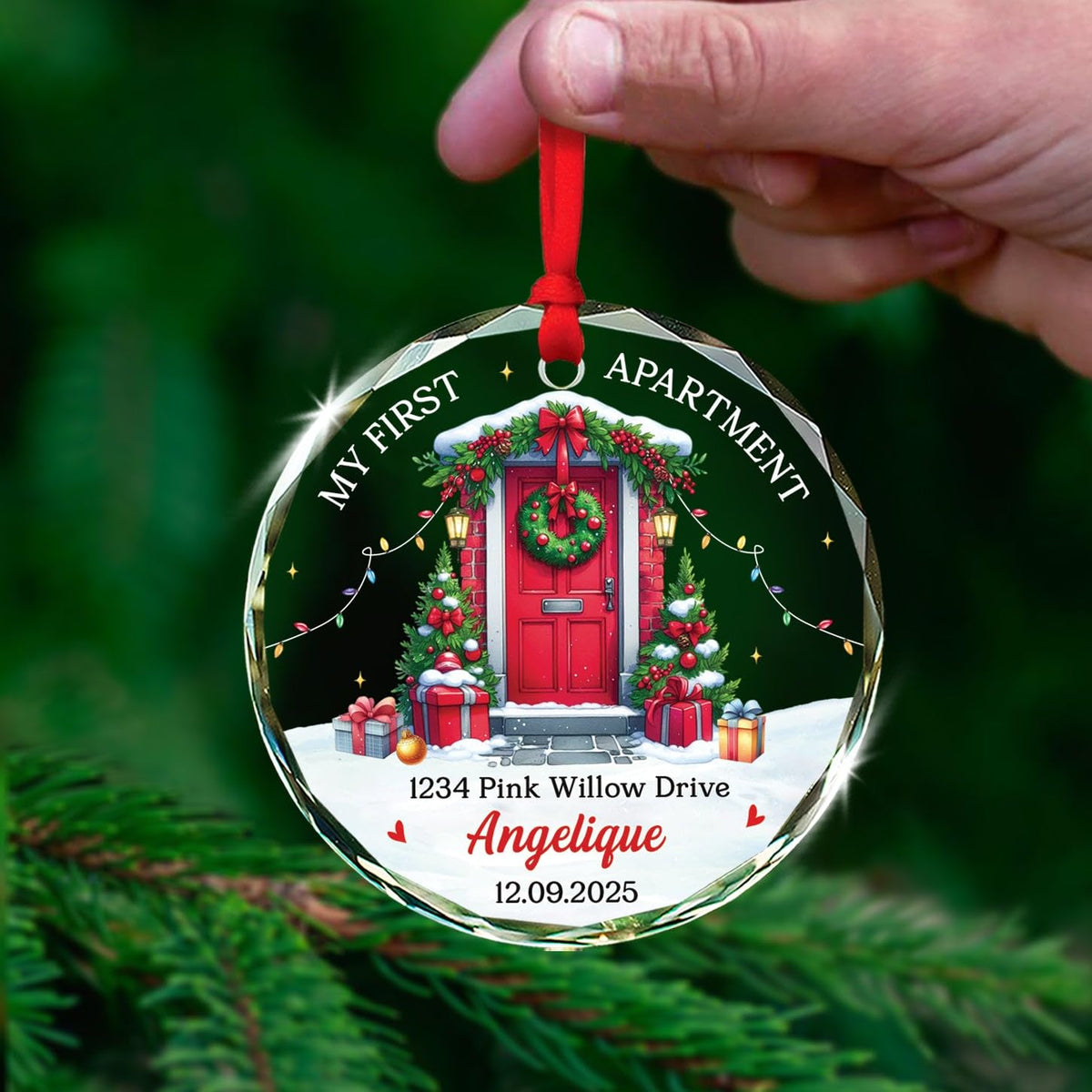 Glass Ornament Christmas 2026 I160