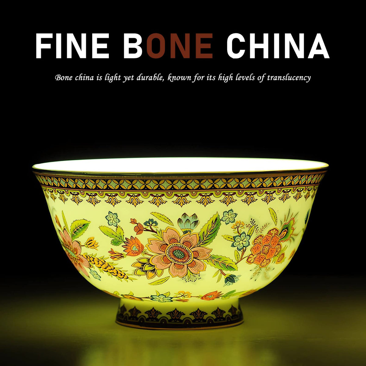Fine China 12-Piece Dinnerware Set for 4 with 24K Gold Trim P725392