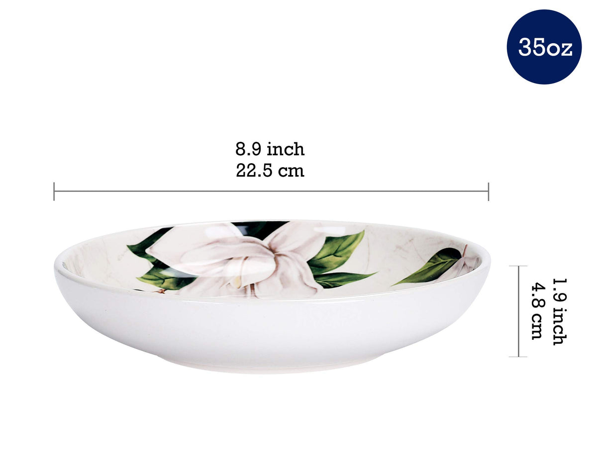 Magnolia Floral Ceramic 16 pcs Dinnerware Set N295