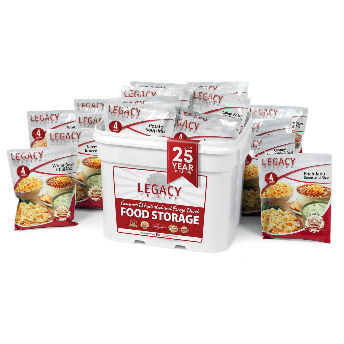 120 Serving Emergency Food Supply Bucket E5138