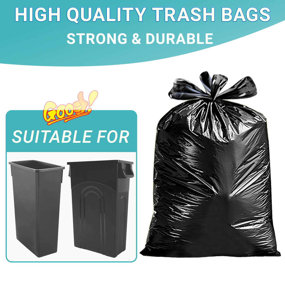 23 Gallon Trash Bags 120 CT 1.2 Mil W97830