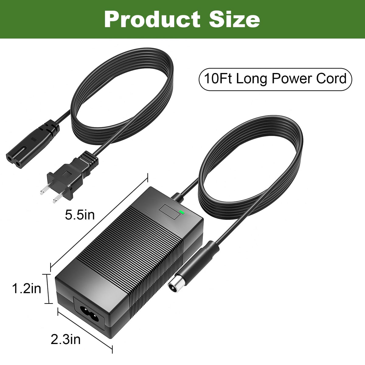 42V 2A Battery Charger Power Adapter Cord W755289