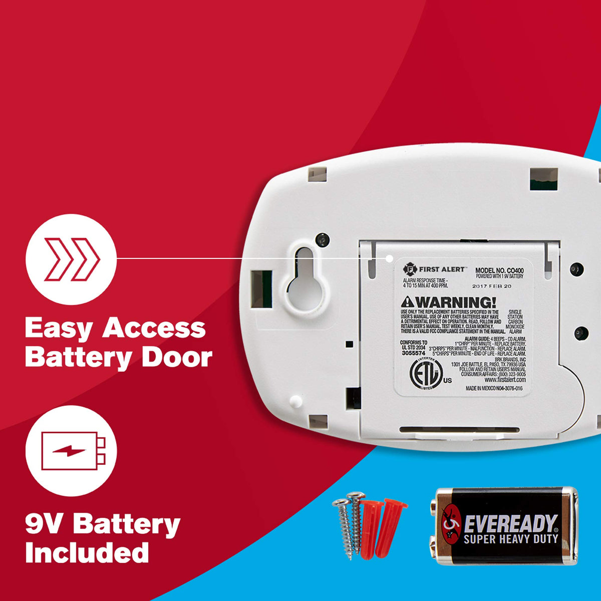 Battery Carbon Monoxide Alarm C25720
