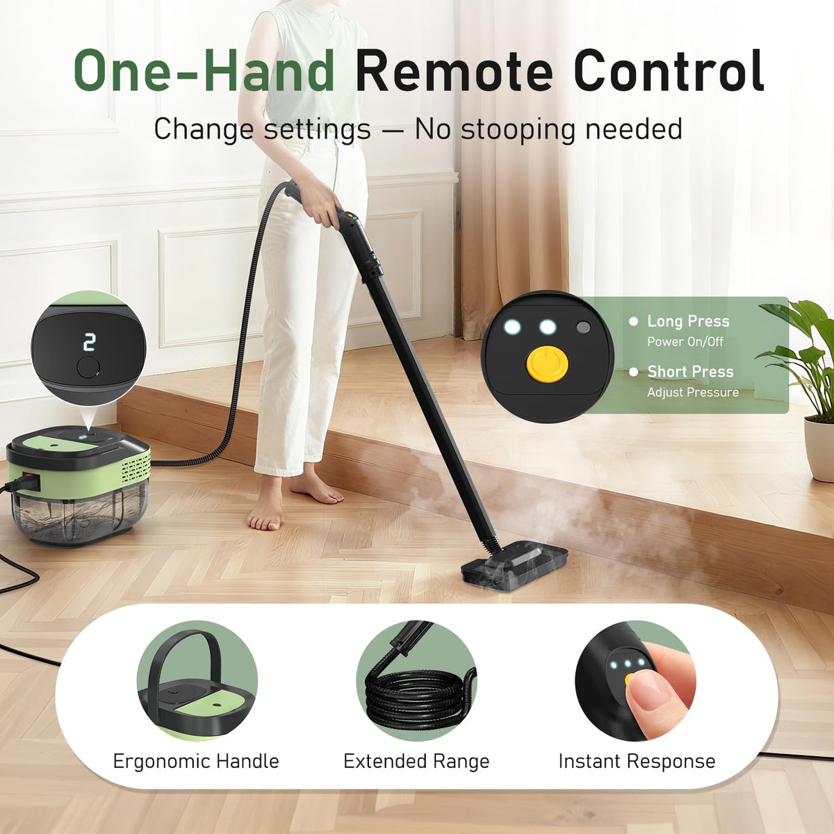 2500W Steam Mop Cleaner with 37 Accessories E82613