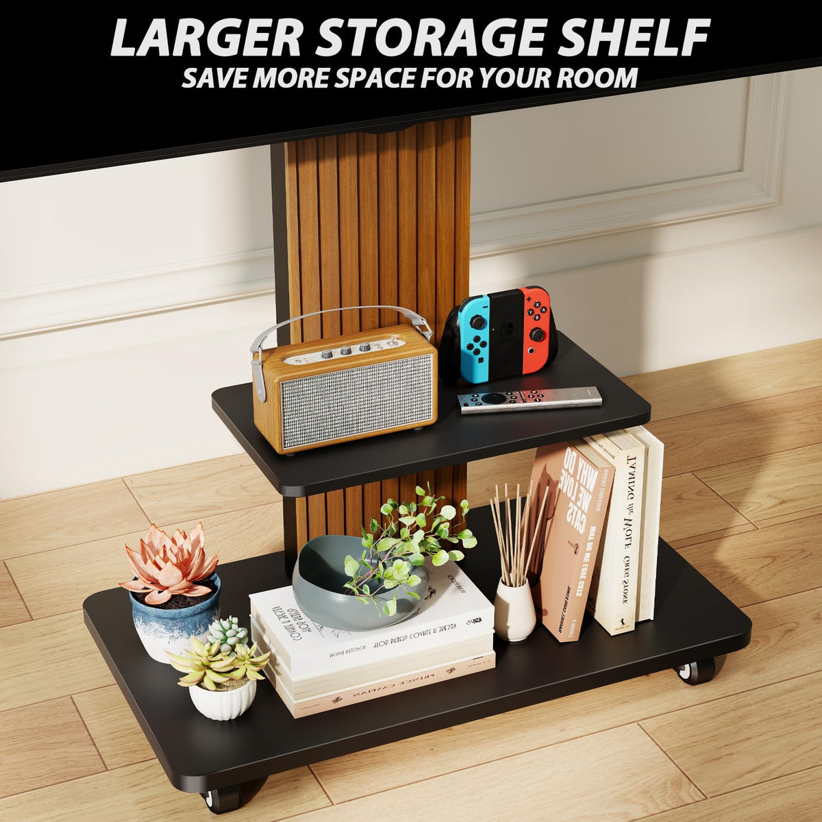 Heavy Duty Rolling TV Stand for 55-100 inch Large Screens U758283