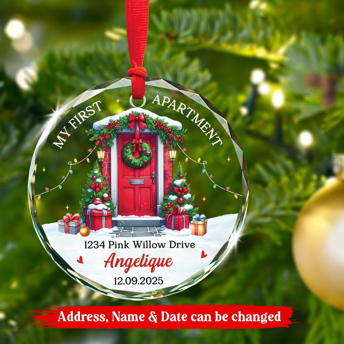 Glass Ornament Christmas 2026 I160