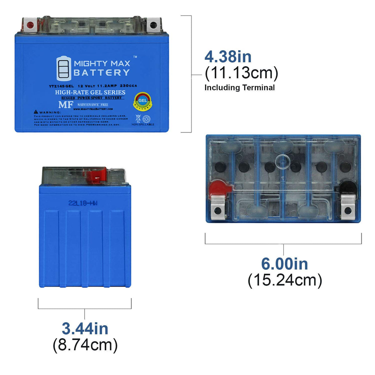 12V 11.2Ah GEL Battery X97489
