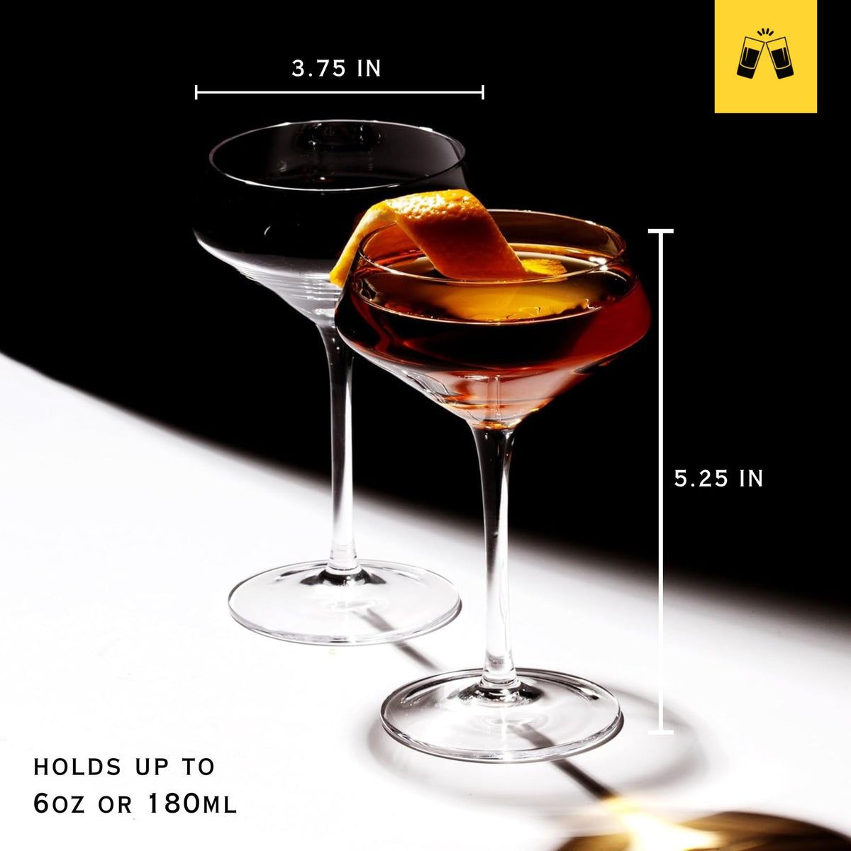 Martini Glasses 6oz Set of 2 I1545