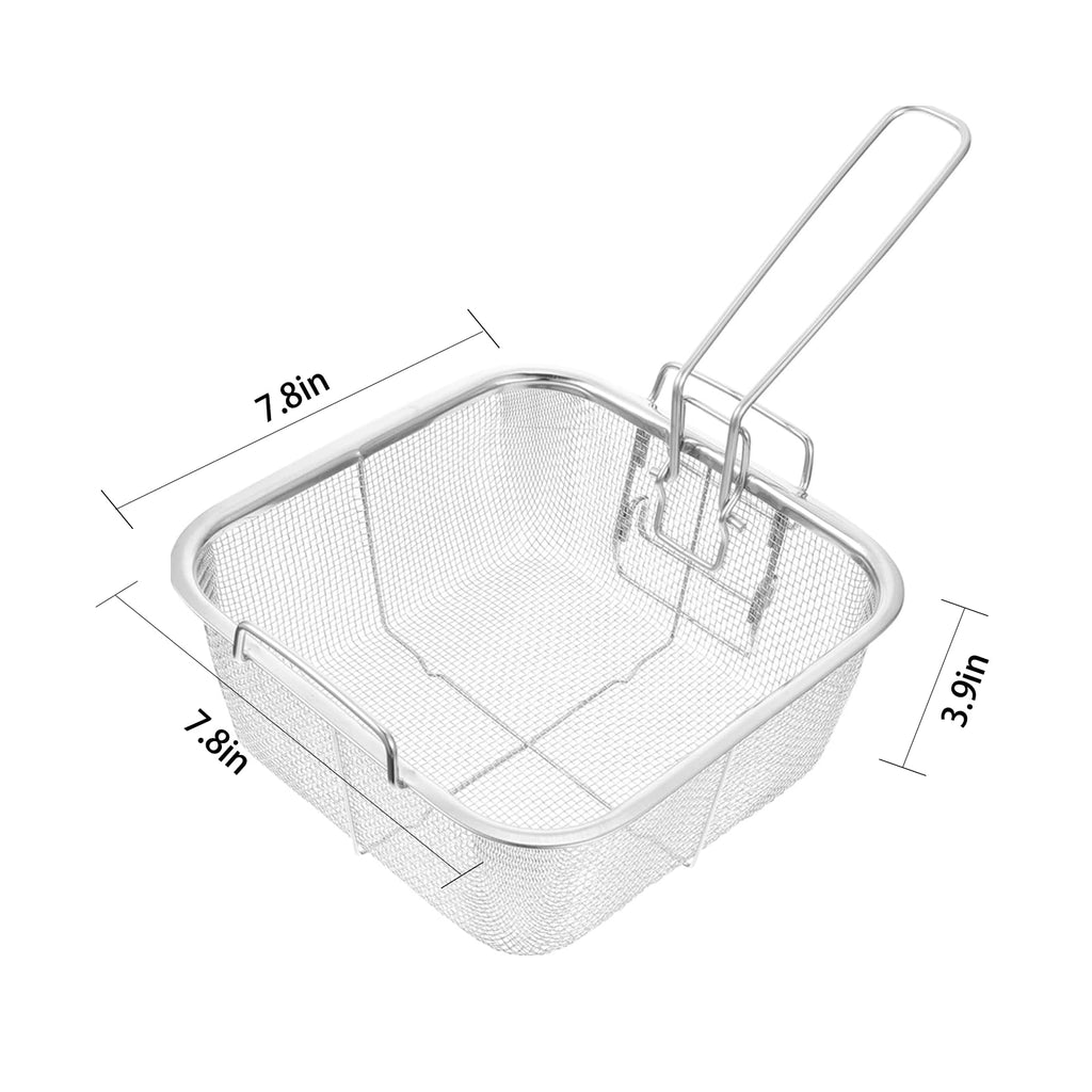 7.8 Inch Stainless Steel Deep Fry Basket B831