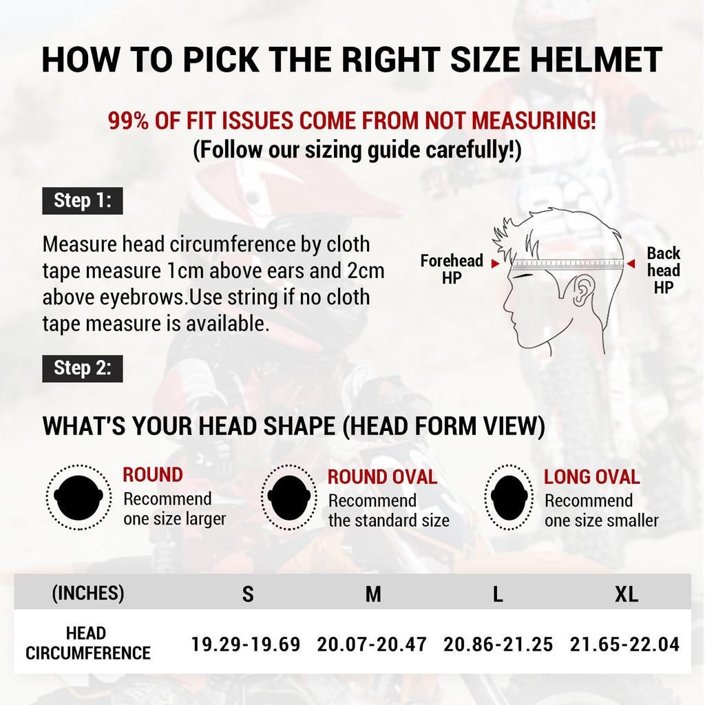 DOT Approved Full Face Motocross Helmet U283001