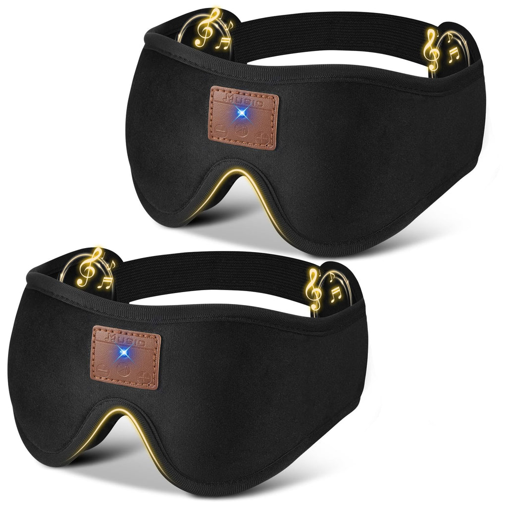 3D Bluetooth Sleep Mask with Headphones 2-Pack N133