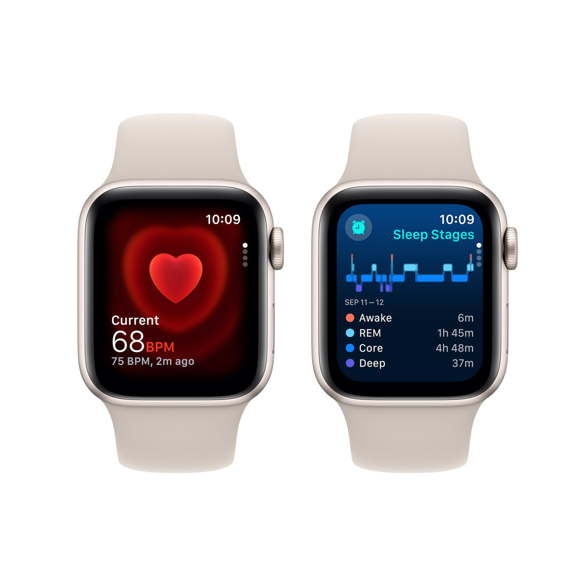 GPS + Cellular 40mm Starlight Aluminum Smartwatch E1843