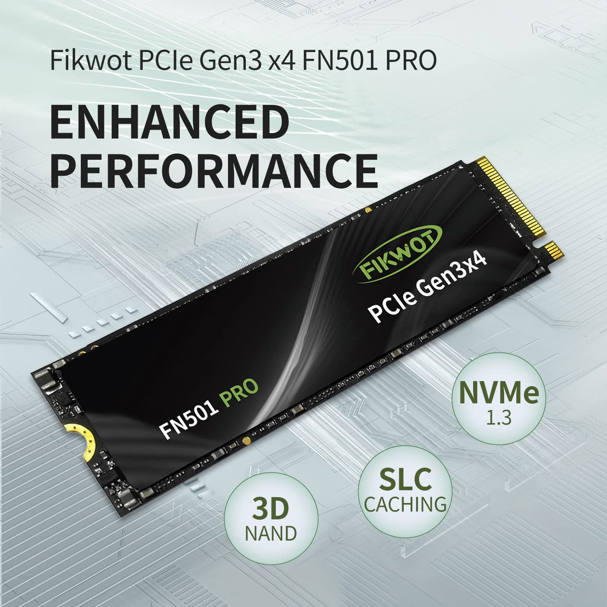 512GB NVMe M.2 2280 PCIe Gen3 x4 Internal Solid State Drive C60125