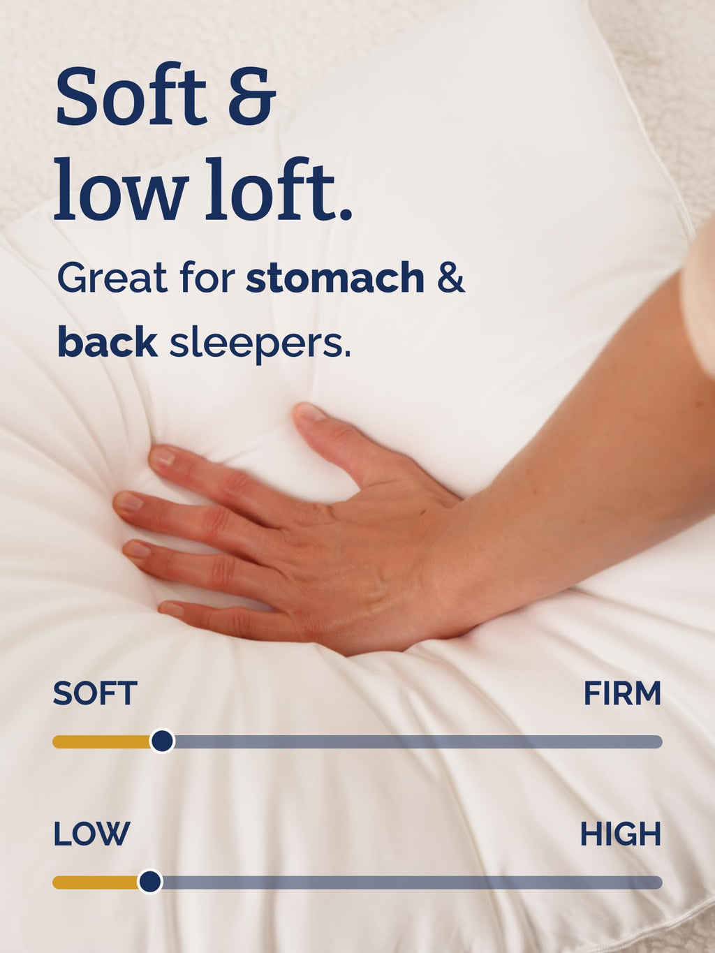 100% Cotton King Size Bed Pillows Set of 2 White E68804