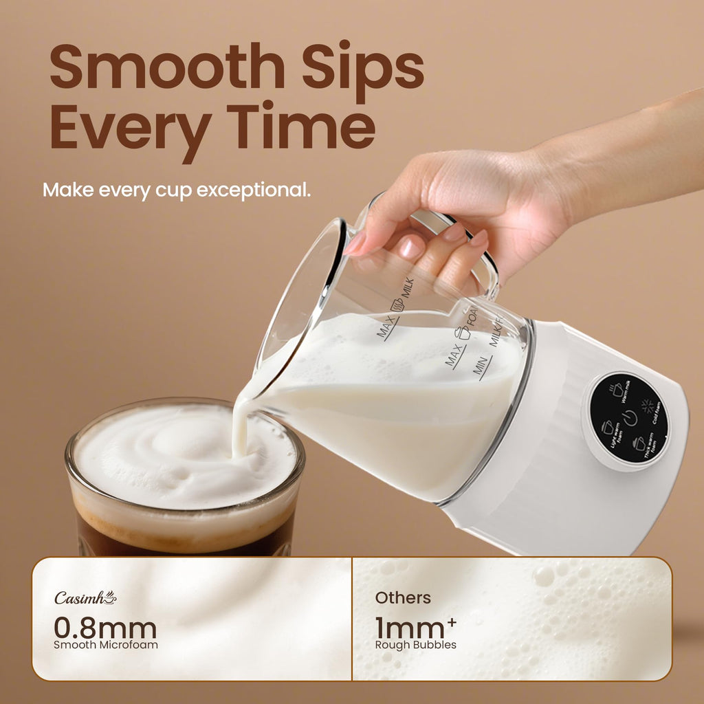4-in-1 Electric Milk Frother and Steamer 13.52oz E638278