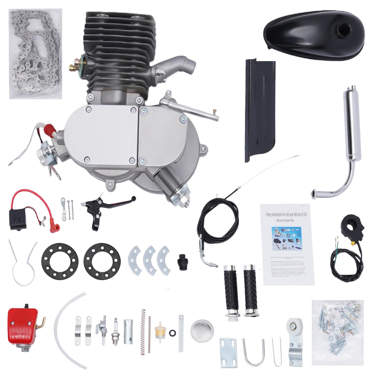 2-Stroke 100cc Bicycle Engine Kit J424